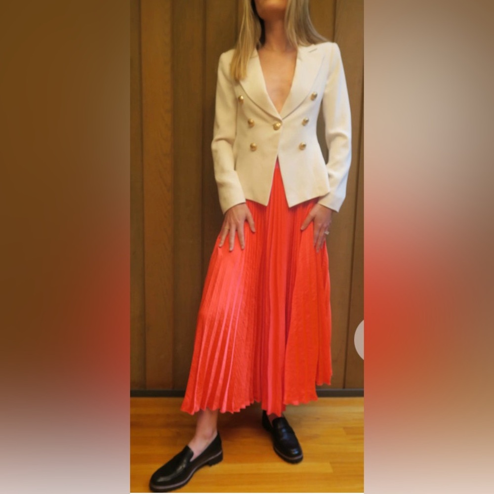 Poppy's of Atlanta Boutique - Satin pleated skirt